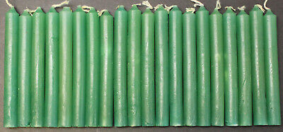 20 Mini 4" Chime Spell Candles: Forest Green (wicca, Altar)