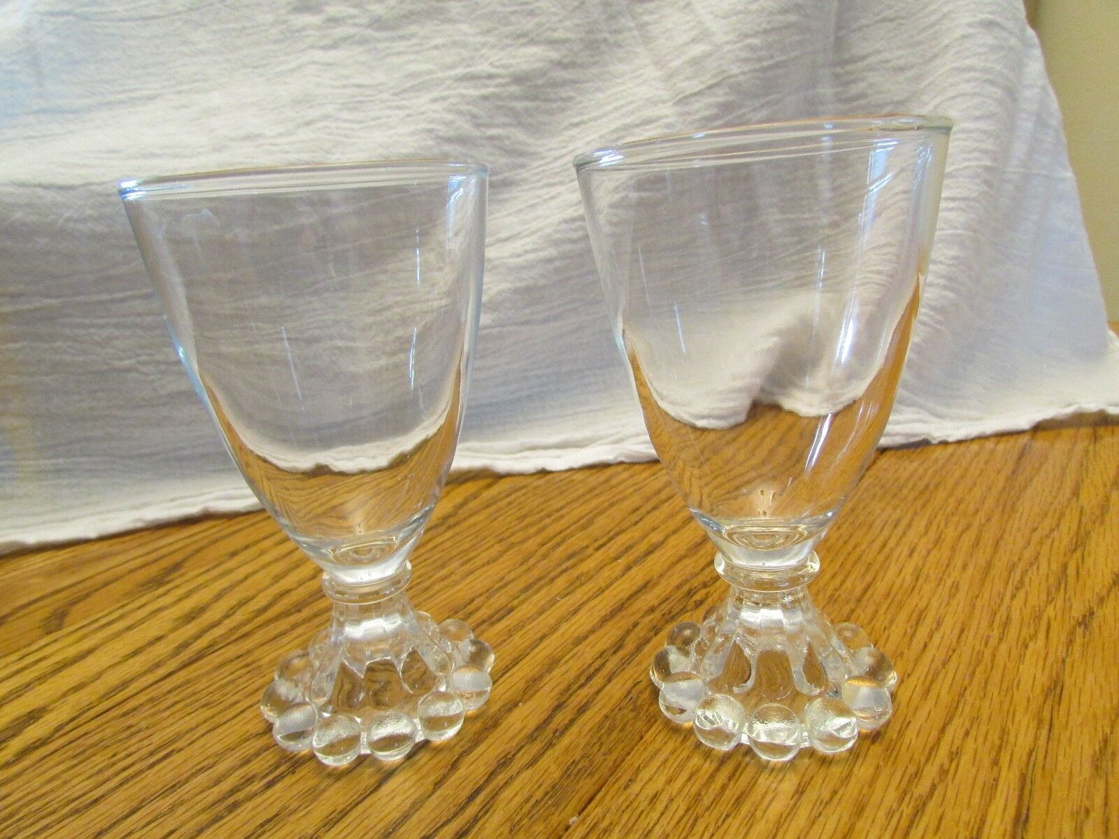 Anchor Hocking Boopie Bubble Juice-wine Glass 4-1/2" Set Of 2 Original Vintage