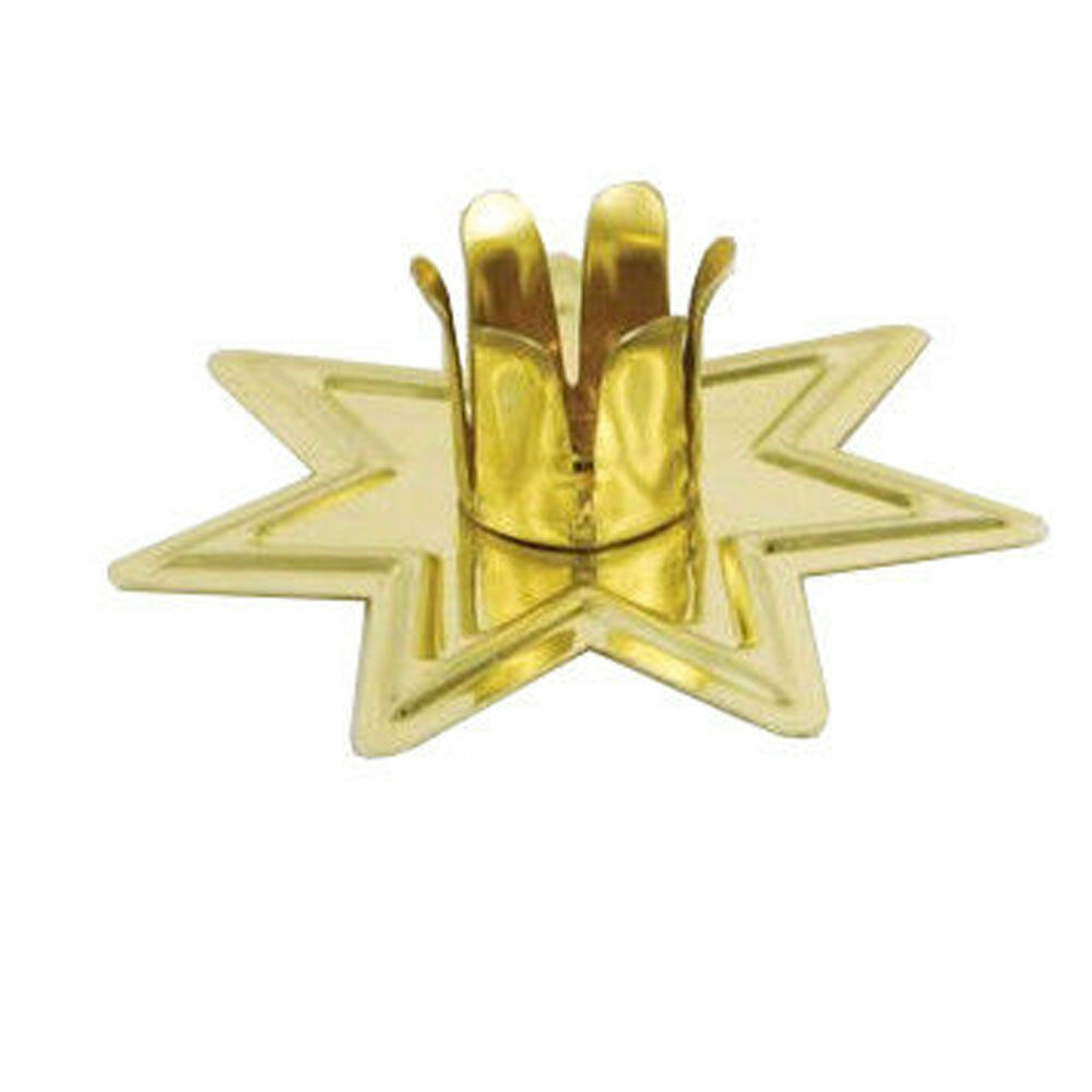 Gold Fairy Star Chime Candle Metal Holder For 4" Mini Taper Spell Candles New